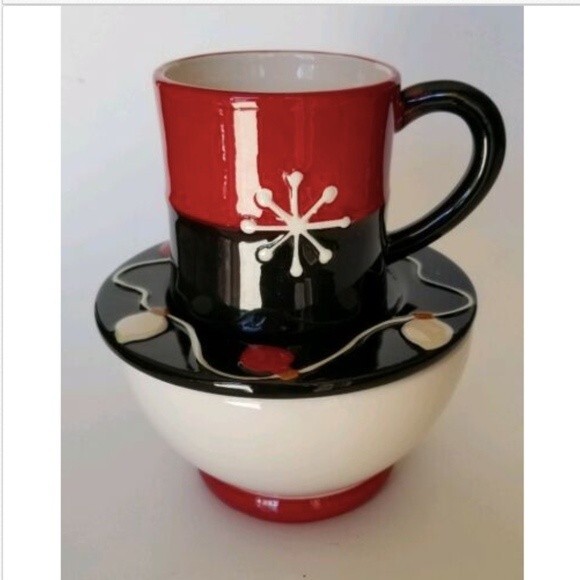 Ceramic Coffee Mug Soup Bowl Christmas - Picture 4 of 5